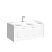 Тумба с раковиной Sancos Very 90 подвесная, bianco, раковина СN7019
