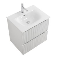 Тумба с раковиной BelBagno Uno 70 подвесная, 2 ящика, bianco opaco