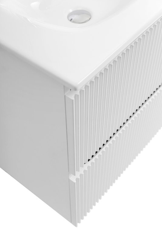 Тумба с раковиной BelBagno Uno 70 подвесная, 2 ящика, bianco opaco