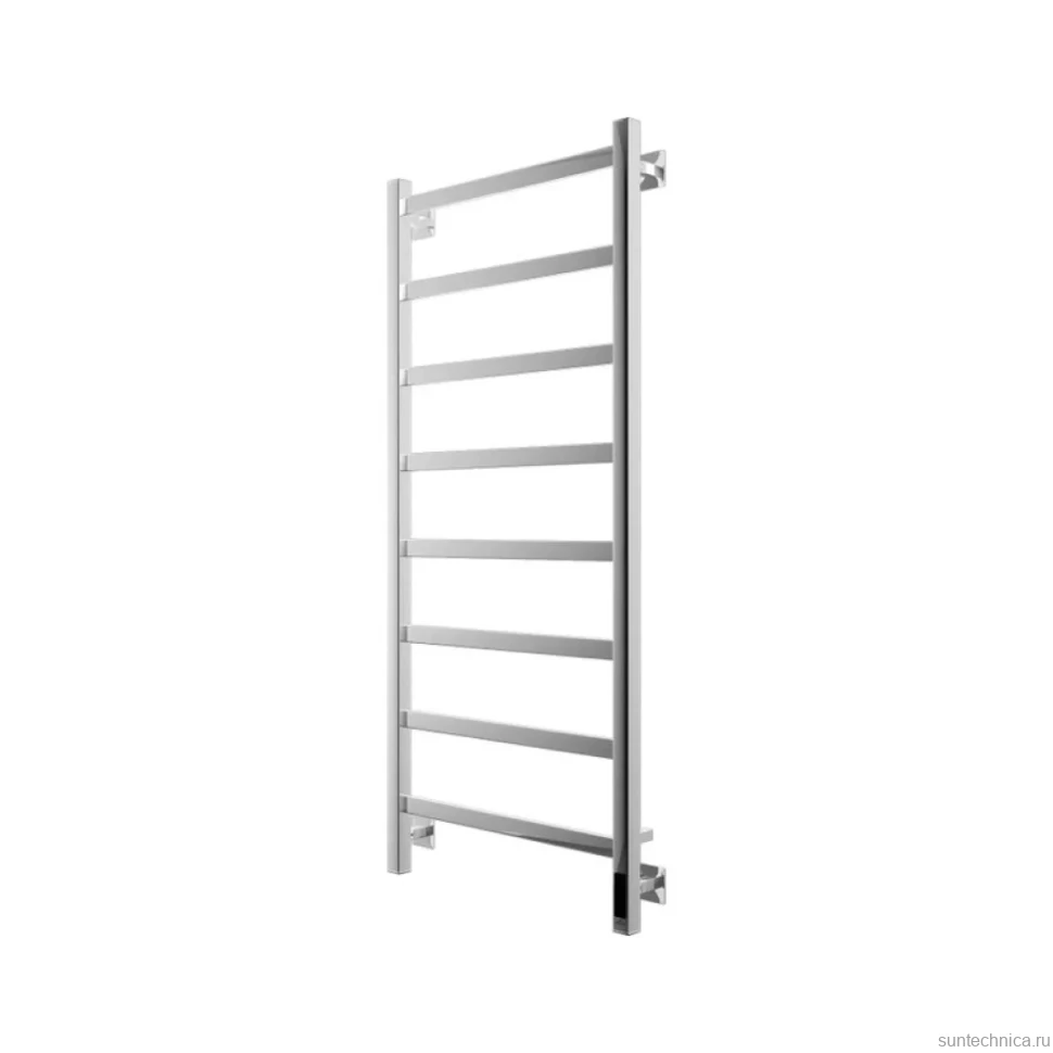 Полотенцесушитель электрический Grota Soffi K 530х1200 NP EL 120x55 см, подключение справа, слева, скрытое подключение справа, глянцевый хром, лесенка