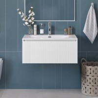 Мебель для ванной комнаты BelBagno Uno 80 подвесная, 1 ящик, bianco opaco