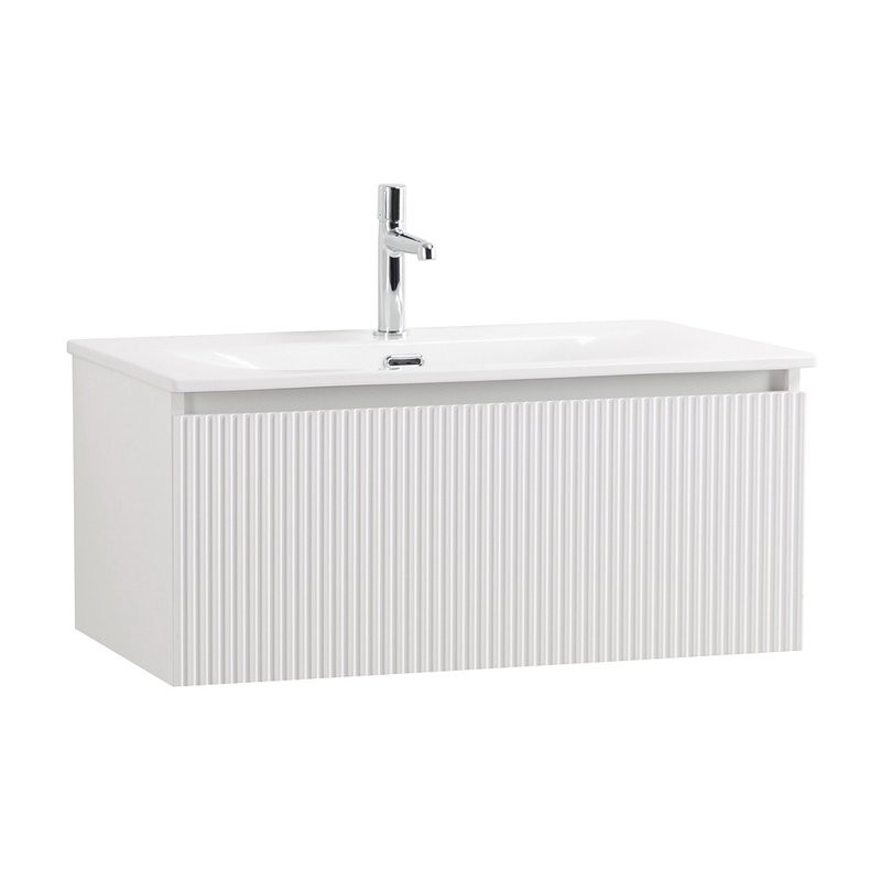 Мебель для ванной комнаты BelBagno Uno 80 подвесная, 1 ящик, bianco opaco