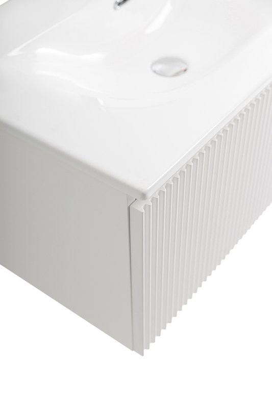 Мебель для ванной комнаты BelBagno Uno 80 подвесная, 1 ящик, bianco opaco