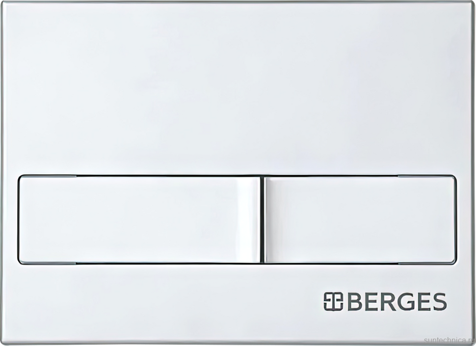 Кнопка смыва Berges Novum L2 хром, матовый
