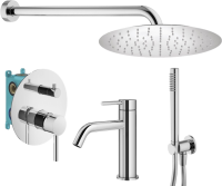 Комплект для ванной Plumberia Selection Ixo KITXO18CR53 С ВНУТРЕННЕЙ ЧАСТЬЮ, хром