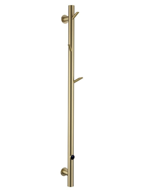 Полотенцесушитель электрический Boheme Oak 724-50-MG 150x5 см, matt gold, I-образный, из стали