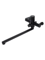 Смеситель с длинным изливом для ванны Agger Easy A3121144 черный матовый Смеситель с длинным изливом для ванны Agger Easy A3121144 черный матовый