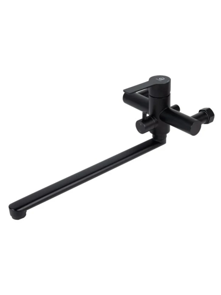 Смеситель с длинным изливом для ванны Agger Easy A3121144 черный матовый