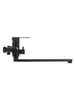 Смеситель с длинным изливом для ванны Agger Easy A3121144 черный матовый Смеситель с длинным изливом для ванны Agger Easy A3121144 черный матовый