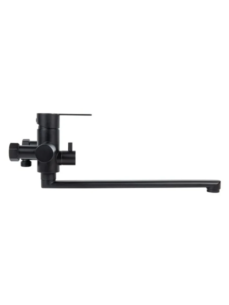 Смеситель с длинным изливом для ванны Agger Easy A3121144 черный матовый