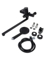 Смеситель с длинным изливом для ванны Agger Easy A3121144 черный матовый Смеситель с длинным изливом для ванны Agger Easy A3121144 черный матовый