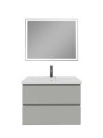 Мебель для ванной комнаты SanStar Riana 80 подвесная, grey, раковина Фостер 80