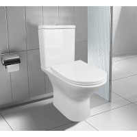 Унитаз-компакт напольный AZARIO Fretta AZ-1223 крышка-сиденье дюропласт, глянцевый белый