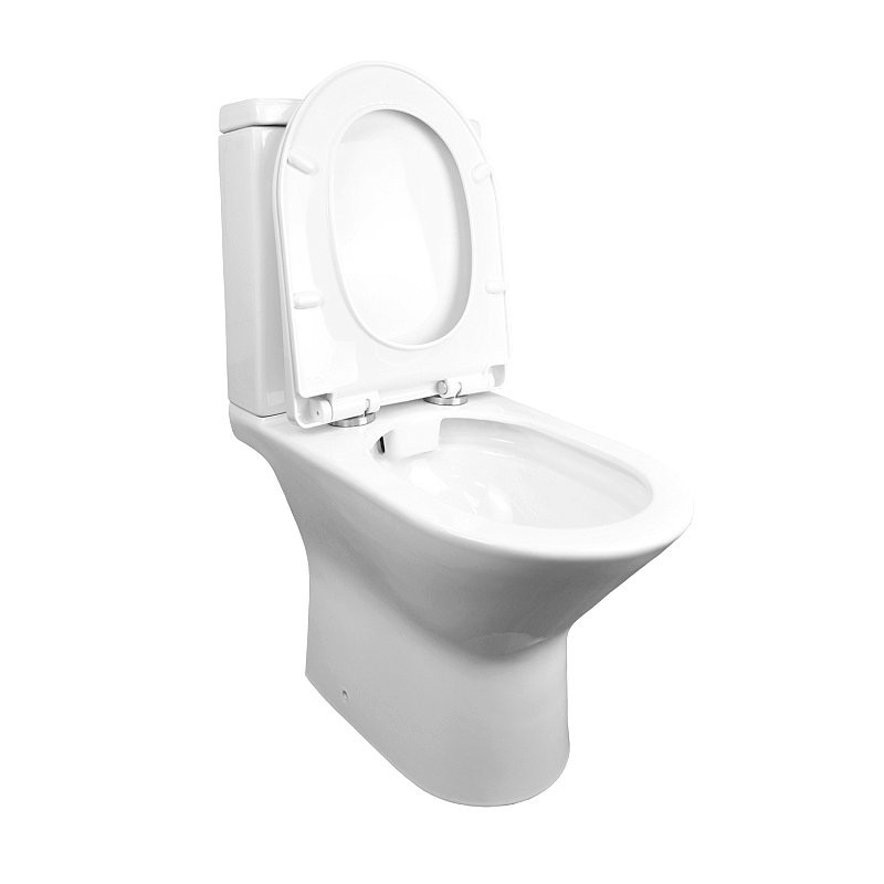 Унитаз-компакт напольный AZARIO Fretta AZ-1223 крышка-сиденье дюропласт, глянцевый белый