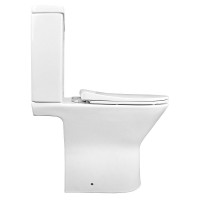 Унитаз-компакт напольный AZARIO Fretta AZ-1223 крышка-сиденье дюропласт, глянцевый белый