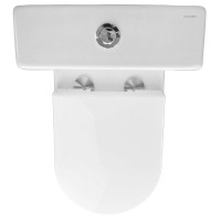 Унитаз-компакт напольный AZARIO Fretta AZ-1223 крышка-сиденье дюропласт, глянцевый белый