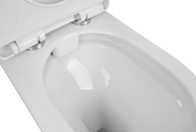 Унитаз-компакт напольный AZARIO Fretta AZ-1223 крышка-сиденье дюропласт, глянцевый белый