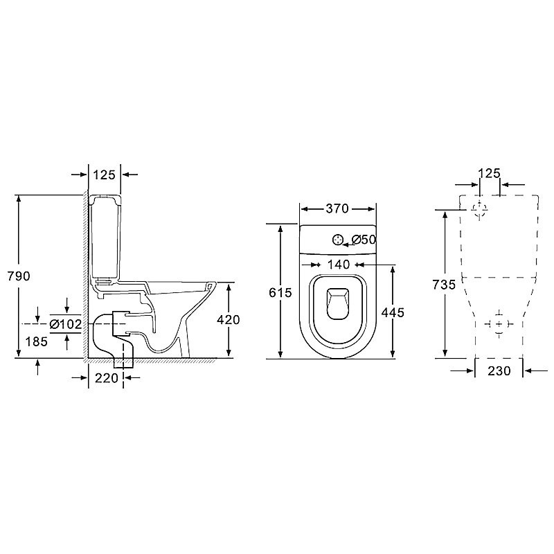 Унитаз-компакт напольный AZARIO Fretta AZ-1223 крышка-сиденье дюропласт, глянцевый белый