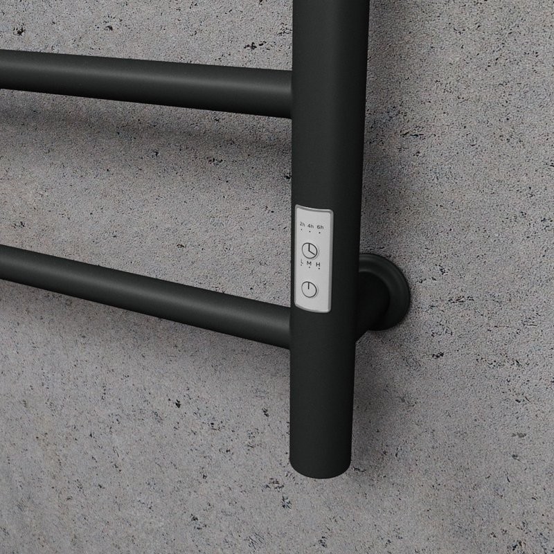 Полотенцесушитель электрический Bauedge M0029 50х80 R черный матовый