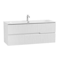 Тумба с раковиной Cezares Duet 120 ясень белый софт, раковина Cezares CZR-8073-120