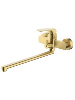 Смеситель с длинным изливом для ванны AZARIO Conda AZ-K1711MG золото матовое Смеситель с длинным изливом для ванны AZARIO Conda AZ-K1711MG золото матовое