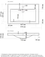 Мебель для ванной комнаты Grossman Виста 58 напольная, 2 ящика, белый глянец