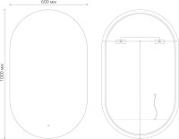 Мебель для ванной комнаты Grossman Виста 58 напольная, 2 ящика, белый глянец