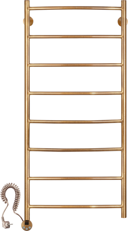 Полотенцесушитель электрический Secado Милан 1 105x55 см, подключение слева, бронза, лесенка, латунь