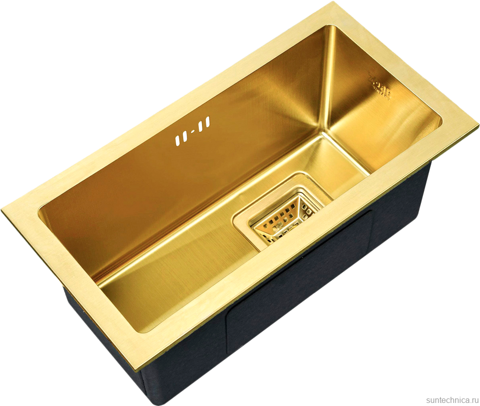 Дополнительная мойка Zorg Inox PVD SZR-2344-G BRONZE