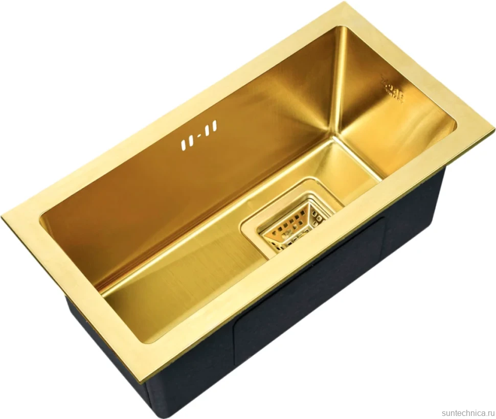 Дополнительная мойка Zorg Inox PVD SZR-2344-G BRONZE
