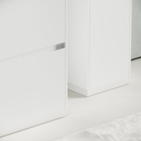 Мебель для ванной комнаты Sancos Libra Floor 100 белый глянец, белая раковина CN7003