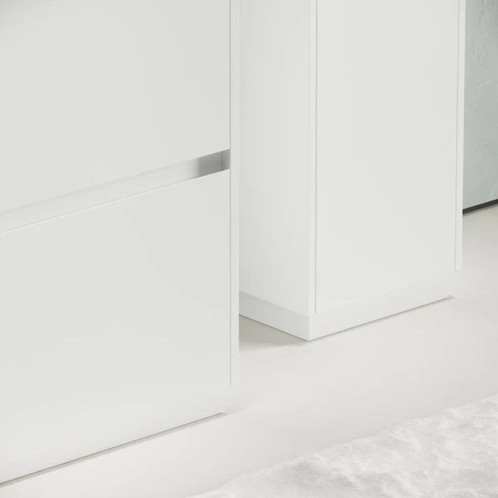 Мебель для ванной комнаты Sancos Libra Floor 100 белый глянец, белая раковина CN7003