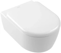 Унитаз подвесной Villeroy & Boch Skyla 5656CL01 безободковый, сиденье с микролифтом, альпийский белый