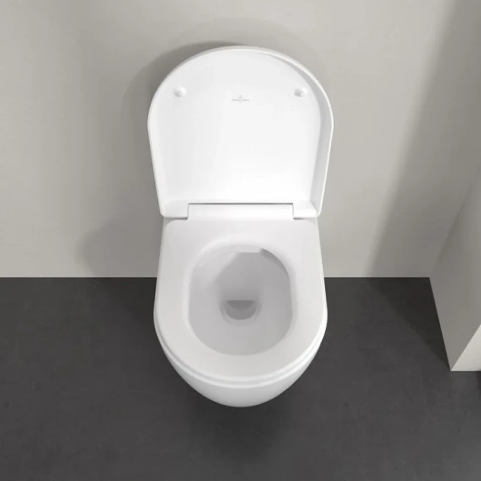 Унитаз подвесной Villeroy & Boch Skyla 5656CL01 безободковый, сиденье с микролифтом, альпийский белый