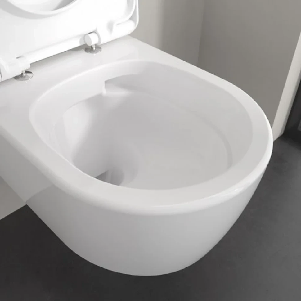 Унитаз подвесной Villeroy & Boch Skyla 5656CL01 безободковый, сиденье с микролифтом, альпийский белый