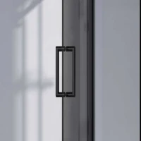 Душевой уголок Vincea Como-N VSR-4CN1013CGB 130х100, профиль матовый черный, стекло тонированное серое