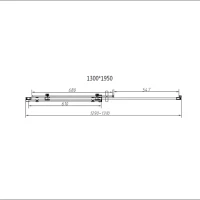 Душевой уголок Vincea Como-N VSR-4CN1013CGB 130х100, профиль матовый черный, стекло тонированное серое