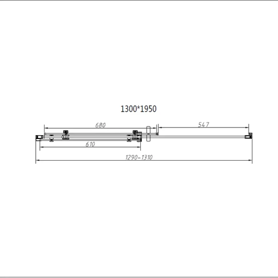 Душевой уголок Vincea Como-N VSR-4CN1013CGB 130х100, профиль матовый черный, стекло тонированное серое