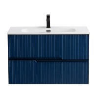 Тумба с раковиной Cezares Duet 80 sapfiro, раковина Cezares CZR-8095-80