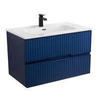Тумба с раковиной Cezares Duet 80 sapfiro, раковина Cezares CZR-8095-80