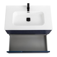 Тумба с раковиной Cezares Duet 80 sapfiro, раковина Cezares CZR-8095-80