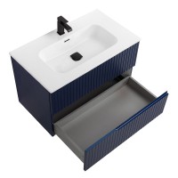 Тумба с раковиной Cezares Duet 80 sapfiro, раковина Cezares CZR-8095-80