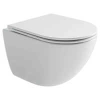 Унитаз подвесной Ceramicanova Alba, торнадо 3.0, сиденье микролифт, белый, CN11005T
