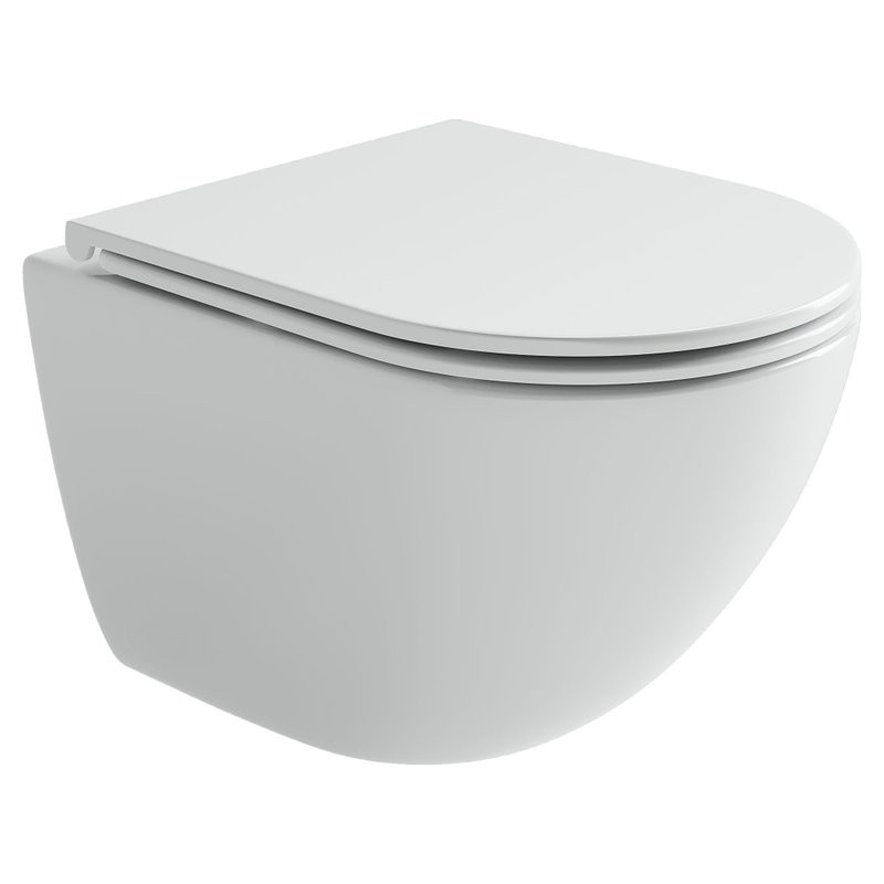 Унитаз подвесной Ceramicanova Alba, торнадо 3.0, сиденье микролифт, белый, CN11005T