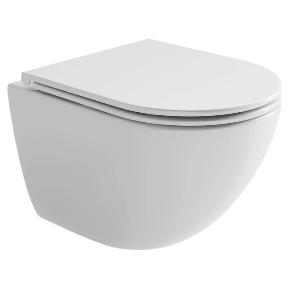 Унитаз подвесной Ceramicanova Alba, торнадо 3.0, сиденье микролифт, белый, CN11005T