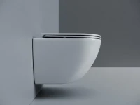 Унитаз подвесной Ceramicanova Alba, торнадо 3.0, сиденье микролифт, белый, CN11005T
