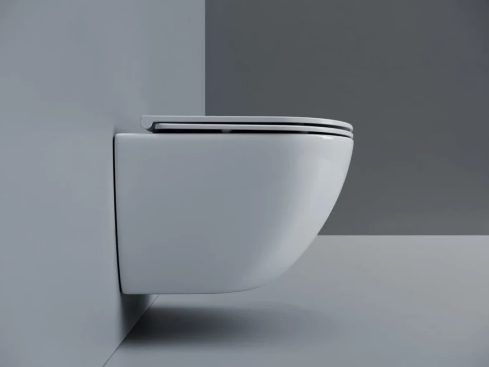 Унитаз подвесной Ceramicanova Alba, торнадо 3.0, сиденье микролифт, белый, CN11005T