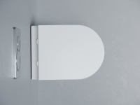 Унитаз подвесной Ceramicanova Alba, торнадо 3.0, сиденье микролифт, белый, CN11005T