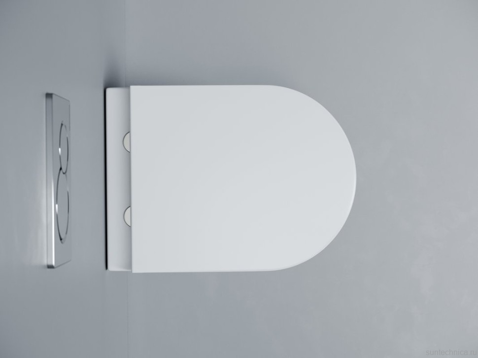 Унитаз подвесной Ceramicanova Alba, торнадо 3.0, сиденье микролифт, белый, CN11005T