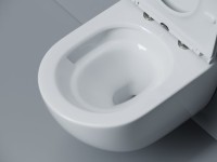 Унитаз подвесной Ceramicanova Alba, торнадо 3.0, сиденье микролифт, белый, CN11005T